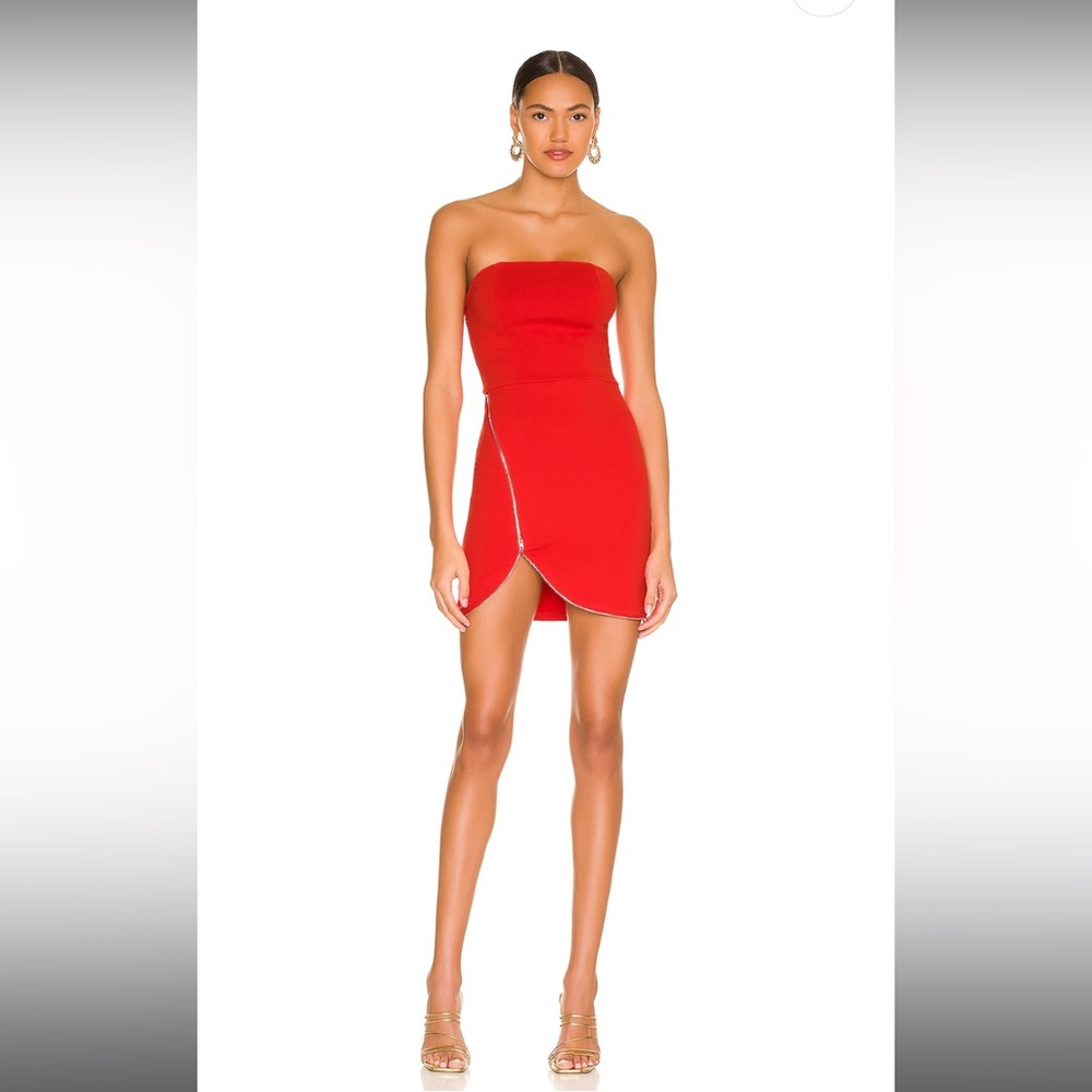 Nylah Front Zip Dress in Red
superdown